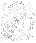 Page C Diagram and Parts List for WE16542D  Weed Eater Lawn Tractor